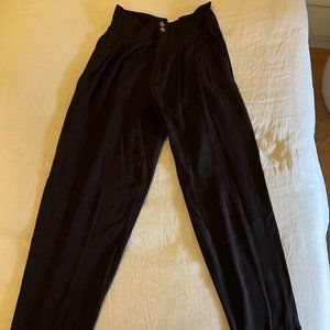 Na Nin Black Townes Trousers in Vintage Wash Modal  XS